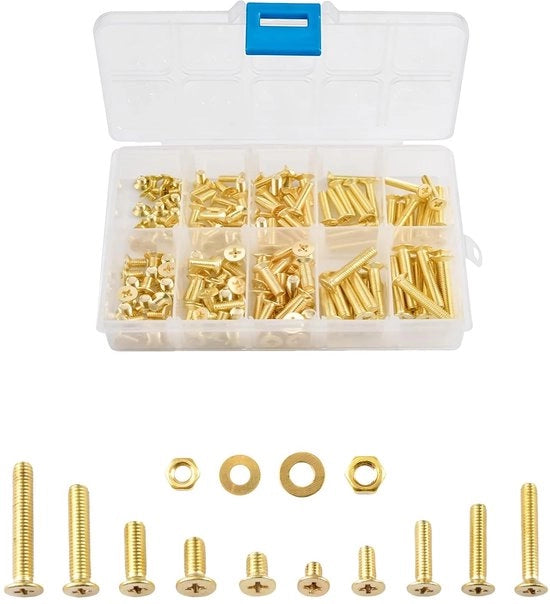 Viti a testa piatta M4 M5 con anello di chiusura e morsa per riparazioni elettroniche