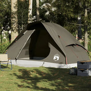 vidaXL Tenda da Campeggio a Cupola per 6 Persone Marrone Impermeabile