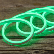 Striscia Led con Effetto Neon IP65 Esterno 12V Flessibile Tagliabile Luce Verde