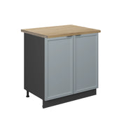 Vicco Mobile lavello cucina Blu-grigio chiaro 80 cm , PL Rovere