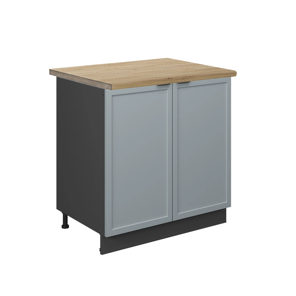 Vicco Mobile lavello cucina Blu-grigio chiaro 80 cm , PL Rovere