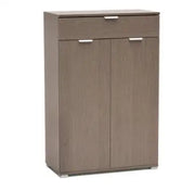 Credenza moderna 2 ante+cassetto rovere grigio già montato L75 H105 P38
