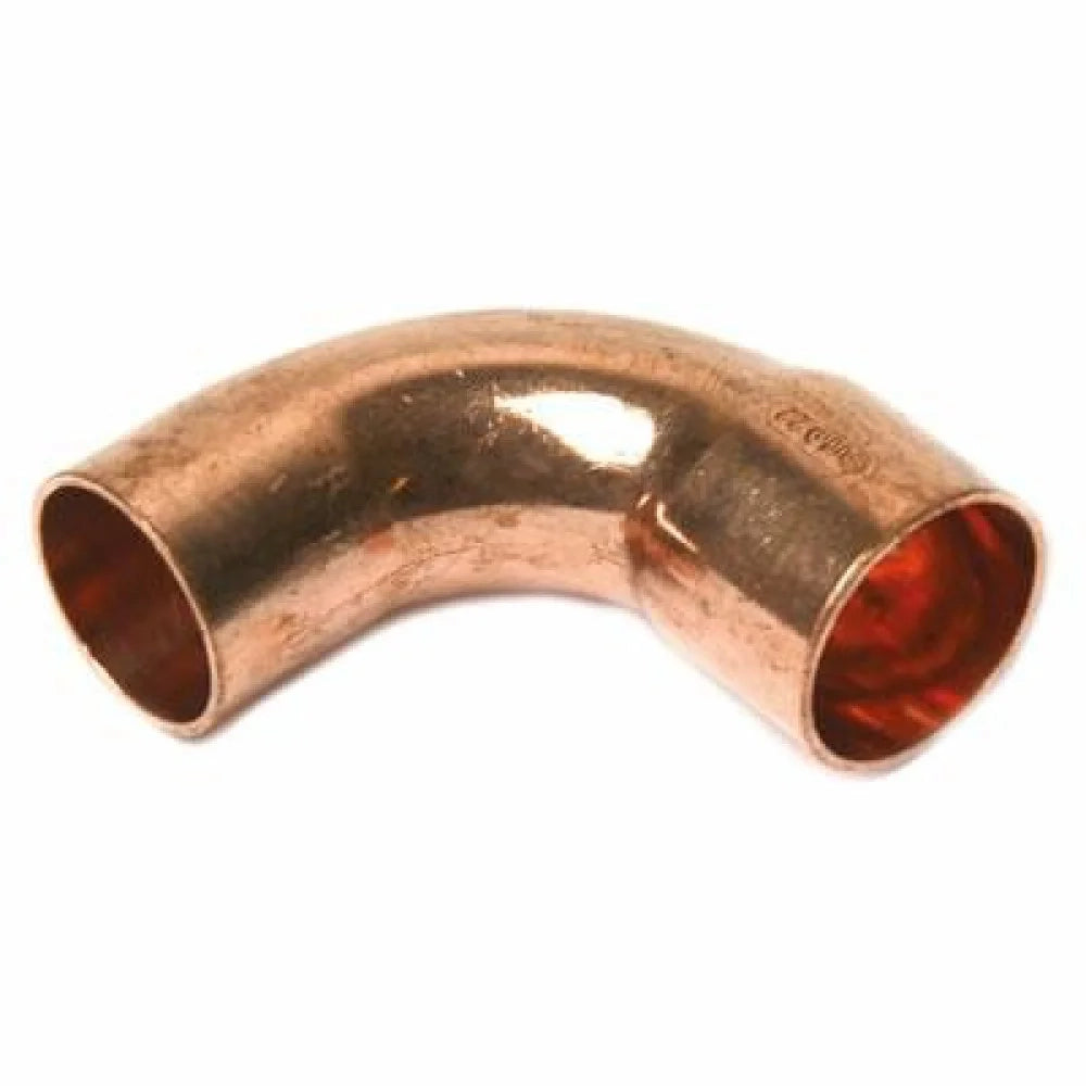 Curva 90 in rame a saldare m/f d .28 b08m3mbhjm
