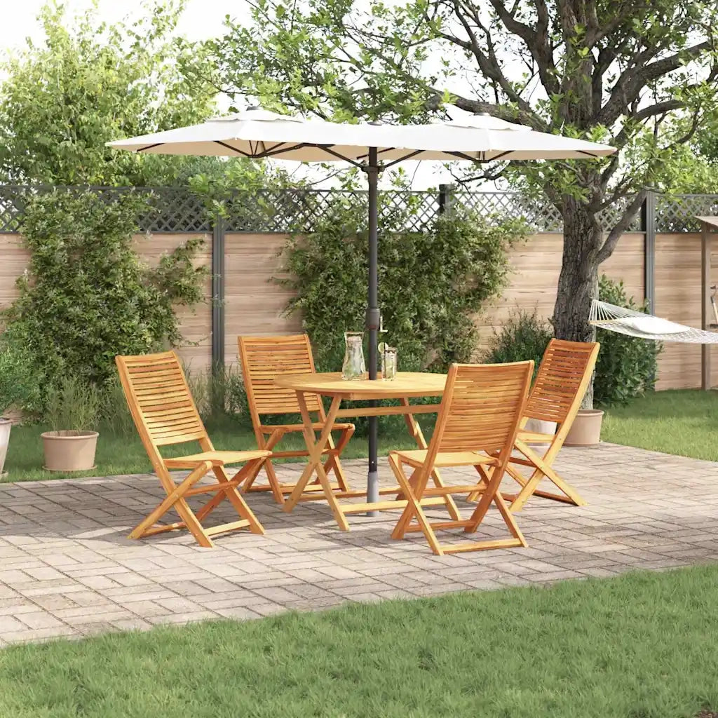 Set da Pranzo per Giardino 5 pcs Marrone 3375708