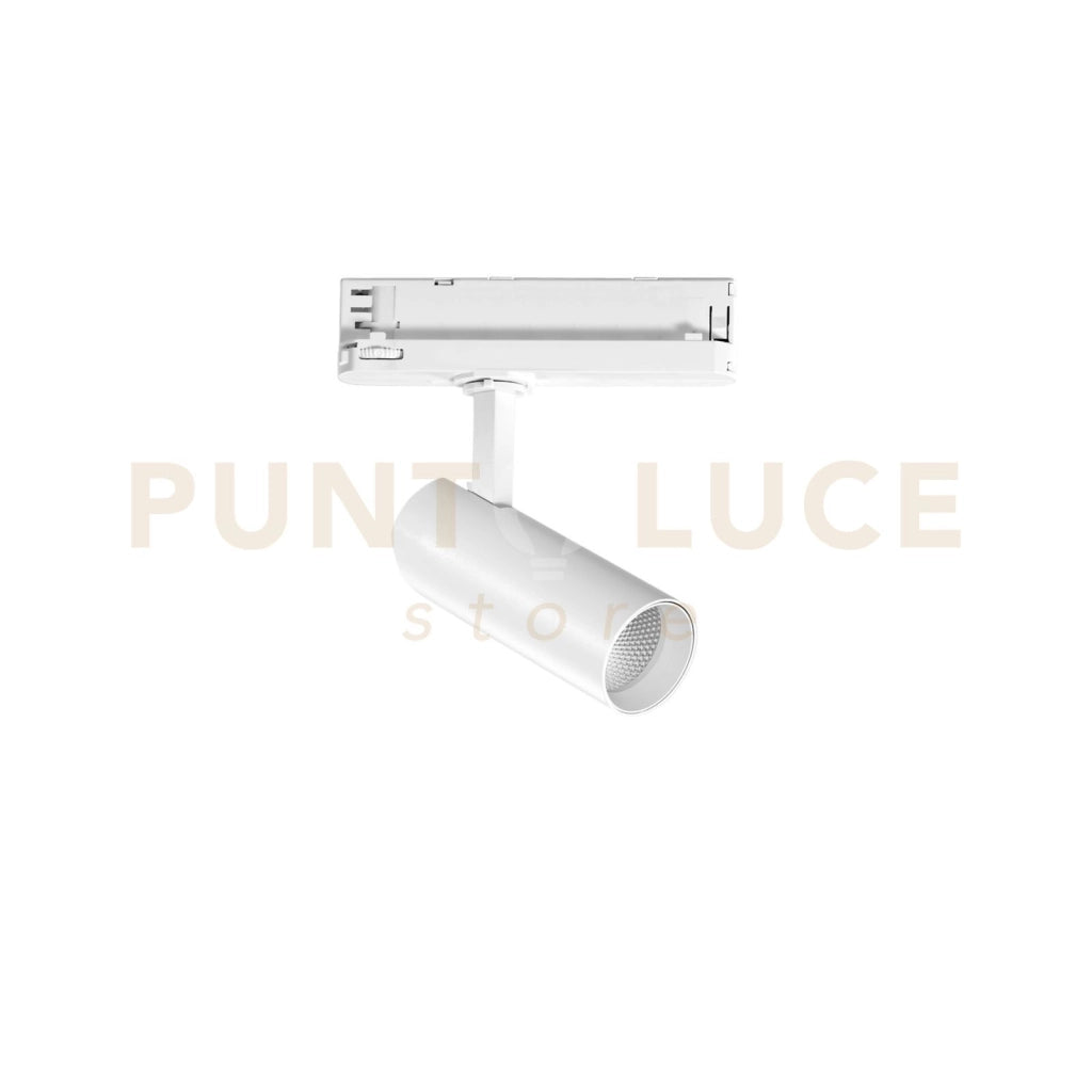 FARO BINARIO LED ACTION BIANCO IN ALLUMINIO 13W 1175LM 3000K 21,7X13X5 CM.