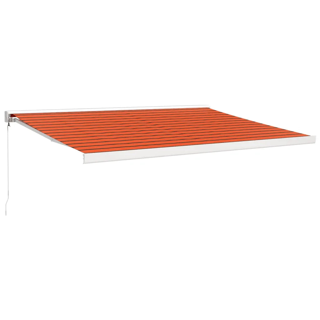 TendaRetrattile Arancione Marrone 4,5x3 m Tessuto e Alluminiocod mxl 69603