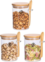 Set di contenitori per overnight oats - Bicchieri per muesli - Bicchieri in vetro - Set per preparare l'havermout - Set per il tuo breakfast