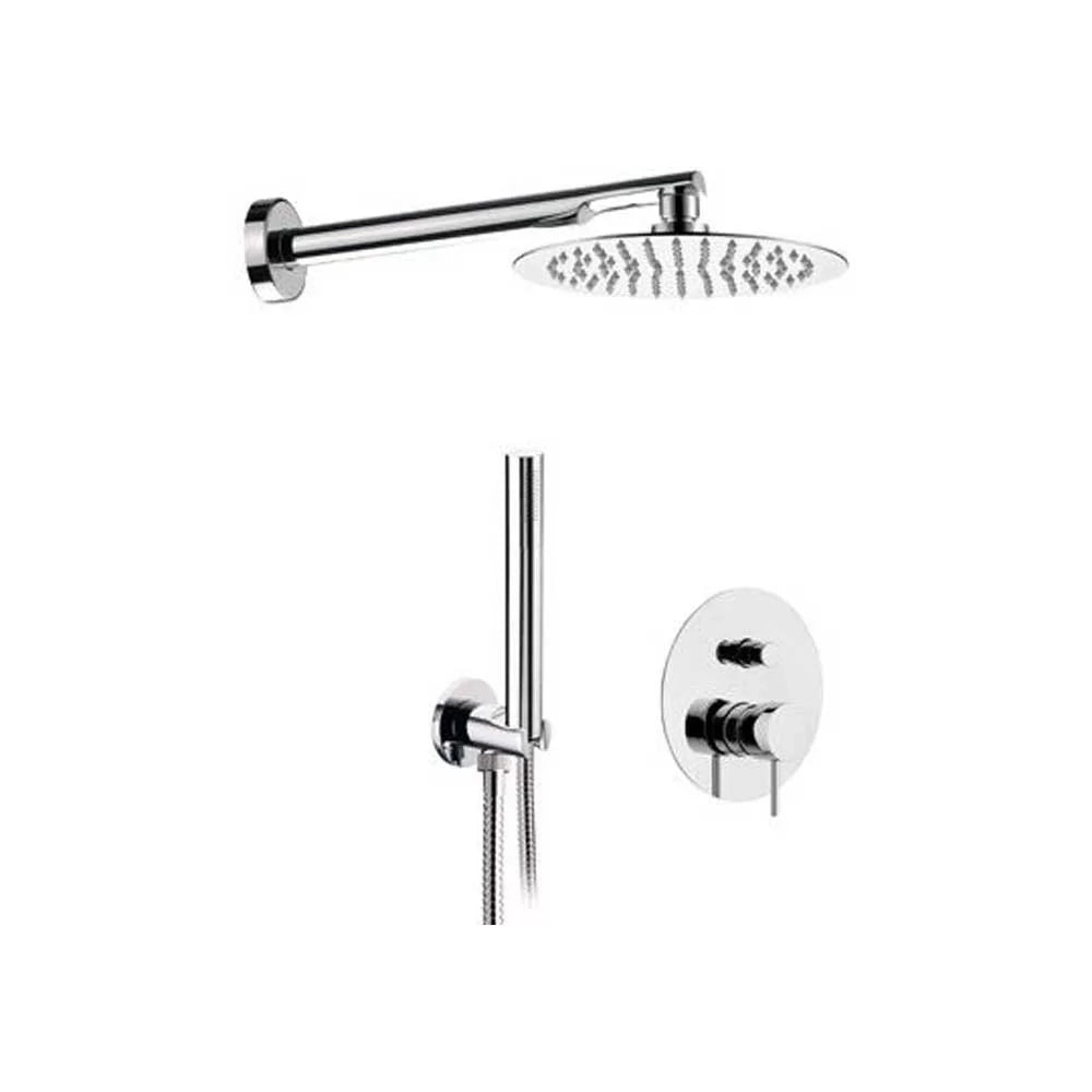 Set doccia a incasso con doccino cromato - Serie X Style