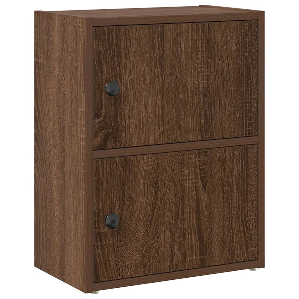 Libreria-Scaffale per Libri-Mobile di Stoccaggio Rovere Marrone 40x24x52 cm in Legno Multistrato