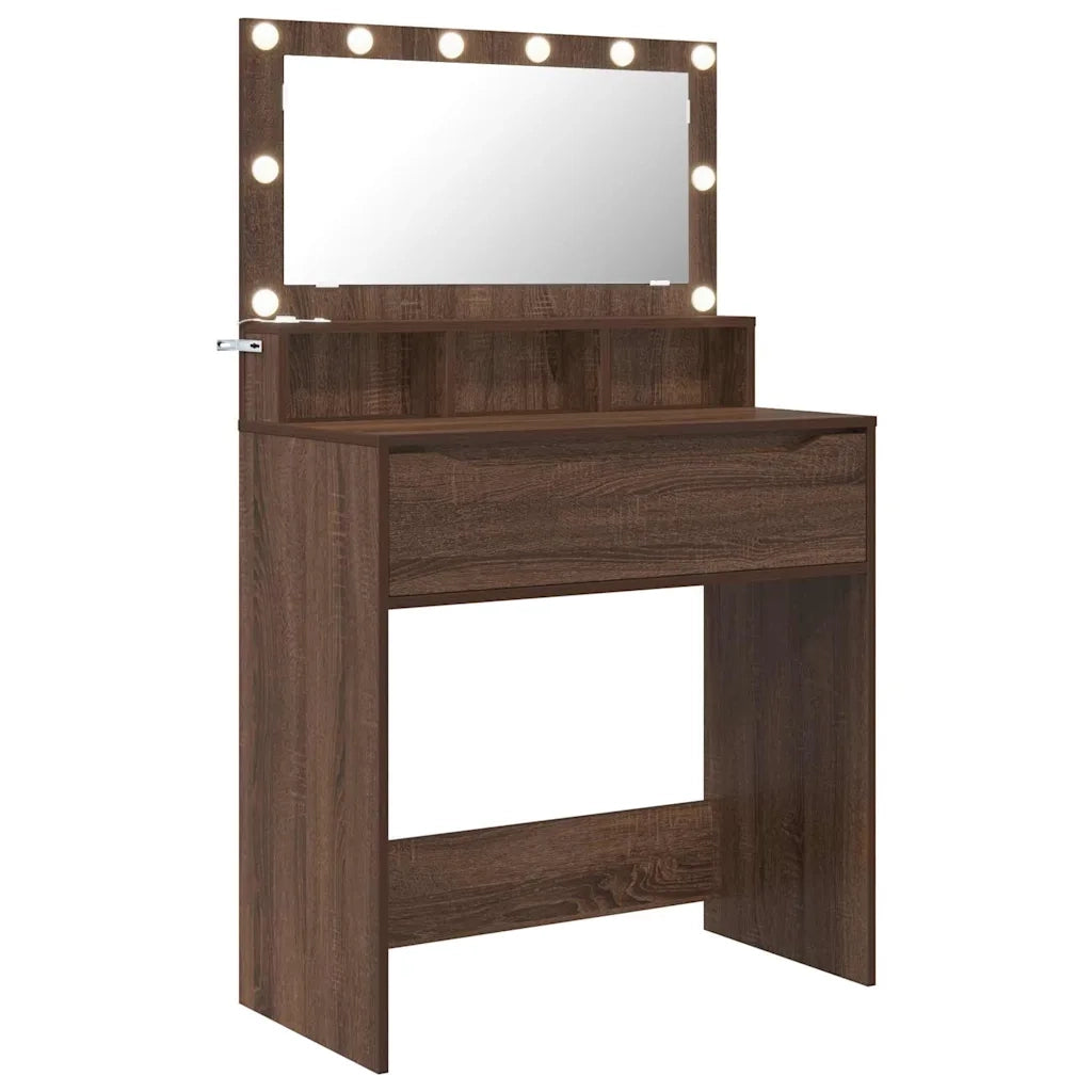 Tavoli da Trucco per Camera da Letto Rovere Marrone