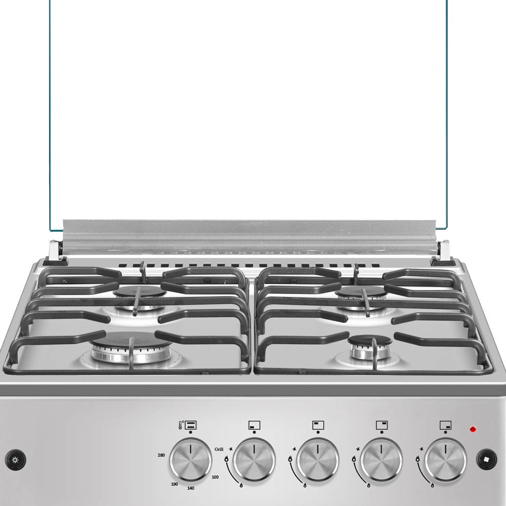 Cucina 4 fuochi con forno a gas ventilato e grill elettrico Flora 60