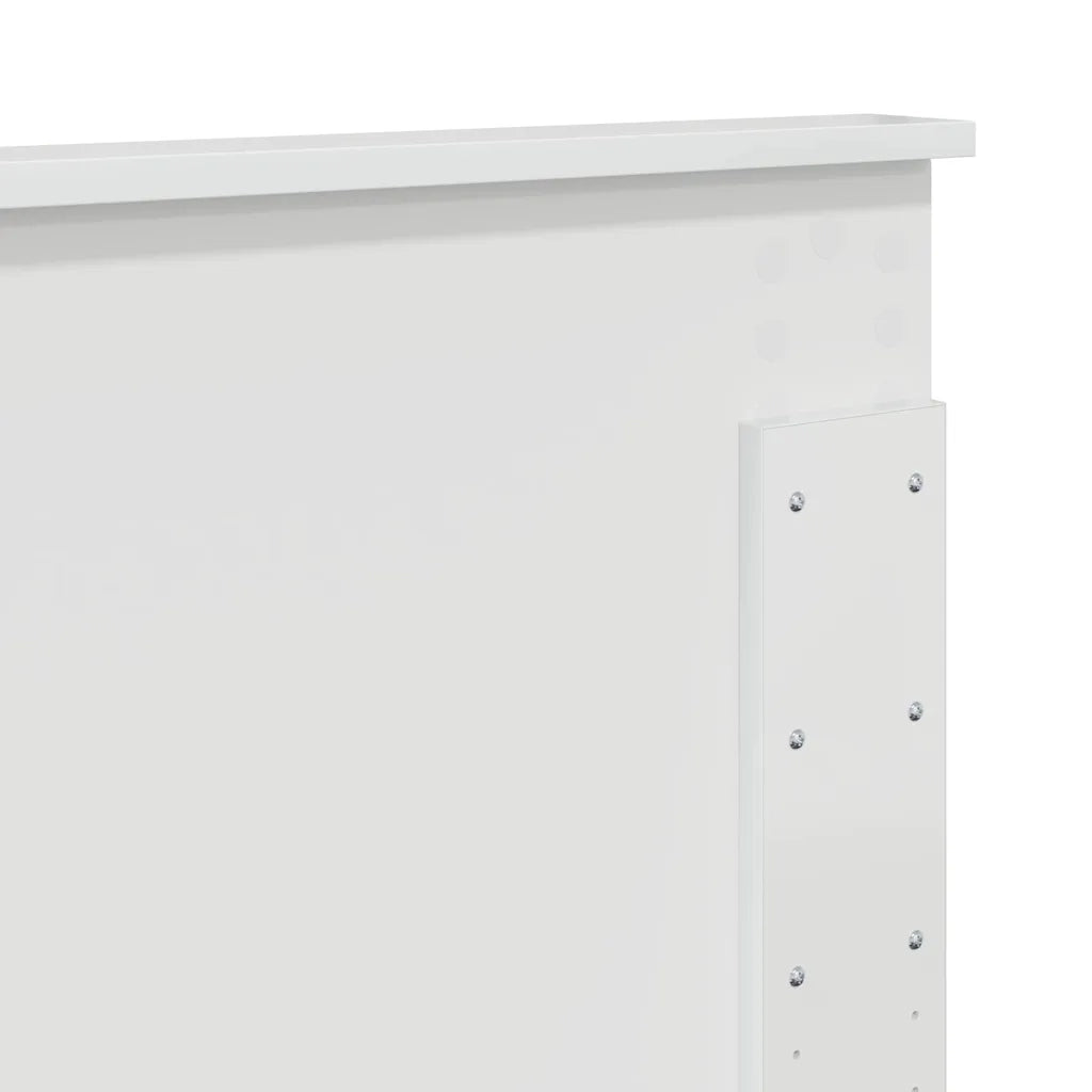 Testiera-Testata-Testiera Decorativa Bianco Lucido 200 cm Legno multistrato 564771