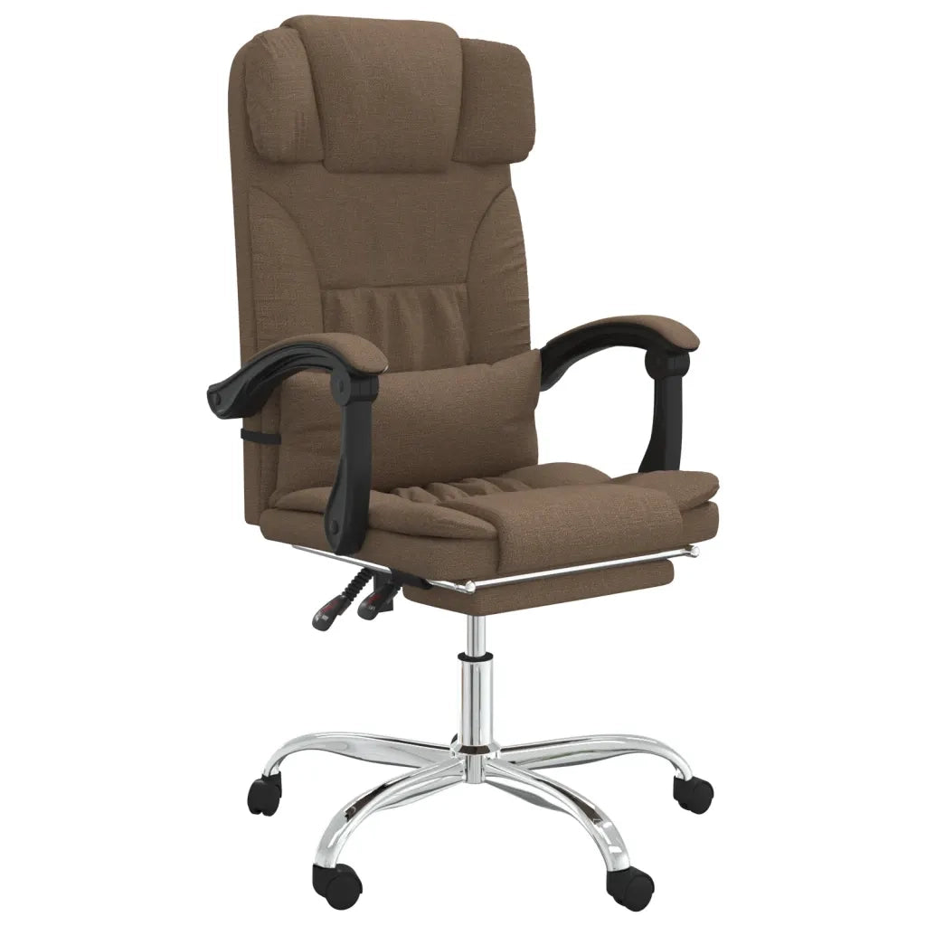 Sedia da Ufficio Massaggio Reclinabile Marrone in Tessuto cod mxl 36888