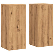 Portavasi mobili per fiori set da 2 fatti a mano legno ingegnerizzato marrone 02_0045293