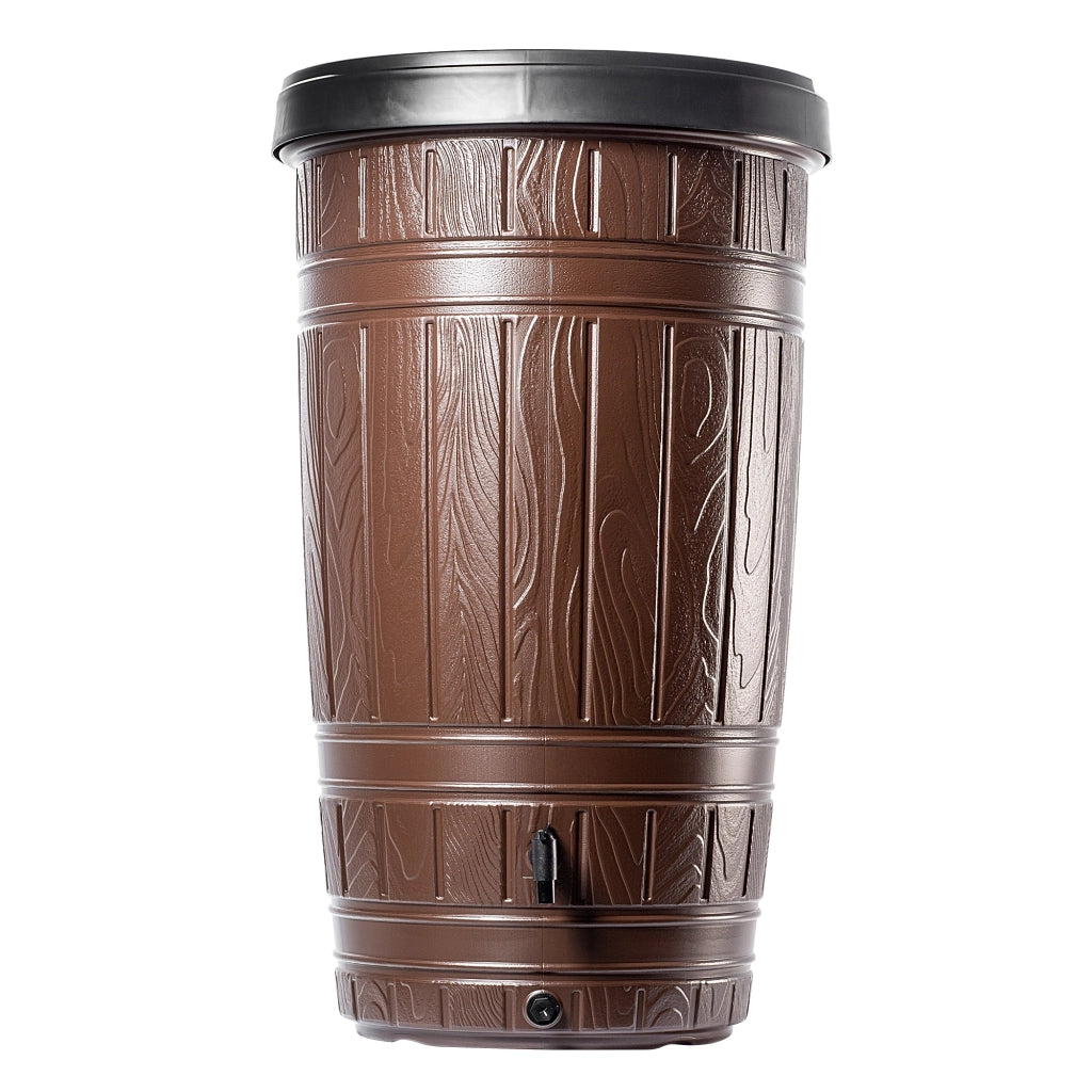 Serbatoio per acqua piovana KADAX da 265 litri con rubinetto e supporto.