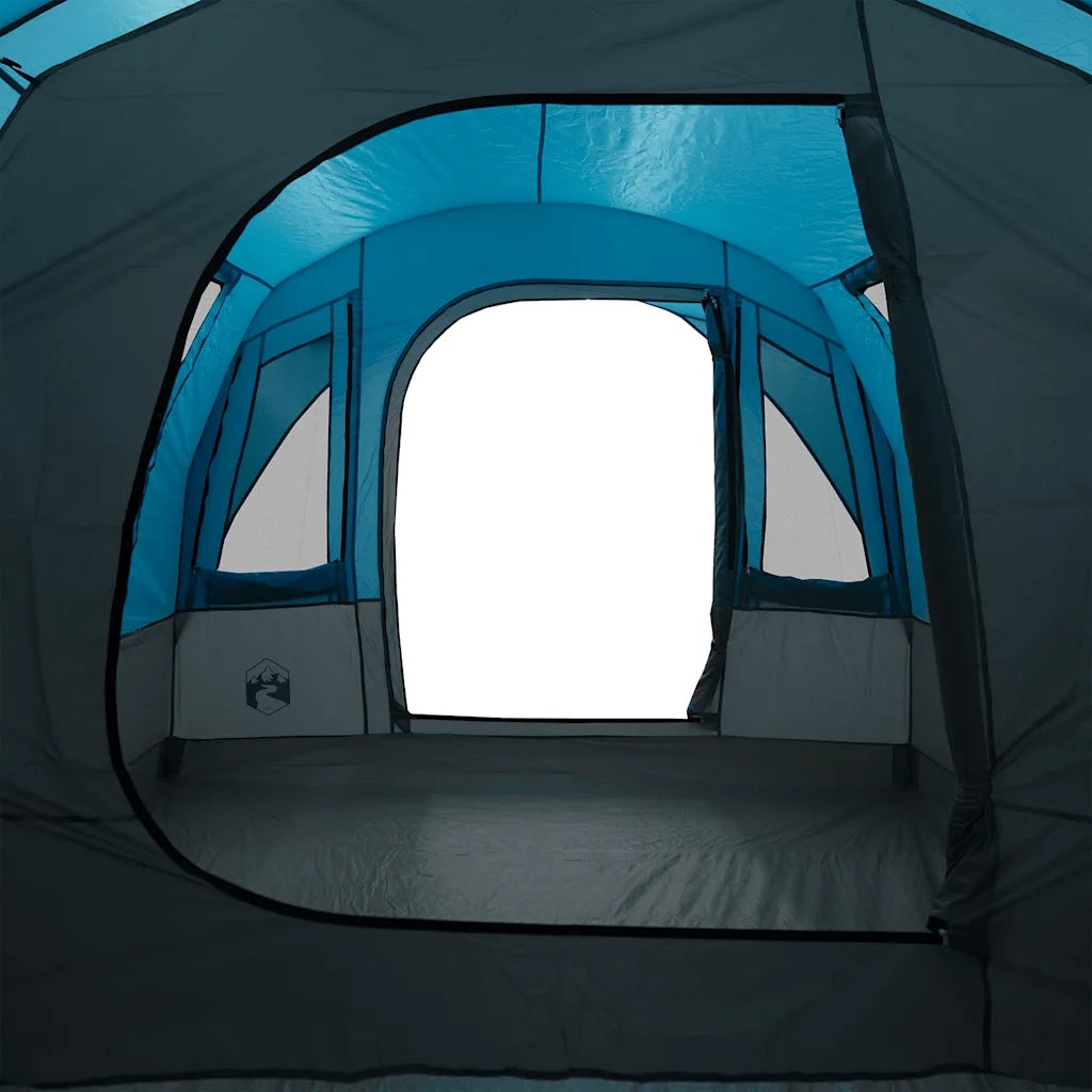 Tenda da Campeggio a Tunnel per 3 Persone Blu Impermeabile 94623