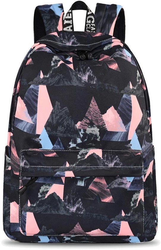 Borsa da Scuola per Ragazze Borsa per Uomini e Donne per Attività Ricreative Tasca da Scuola Impermeabile con Porta Laptop Borsa da Scuola con Fondo Nero a Tre Angoli