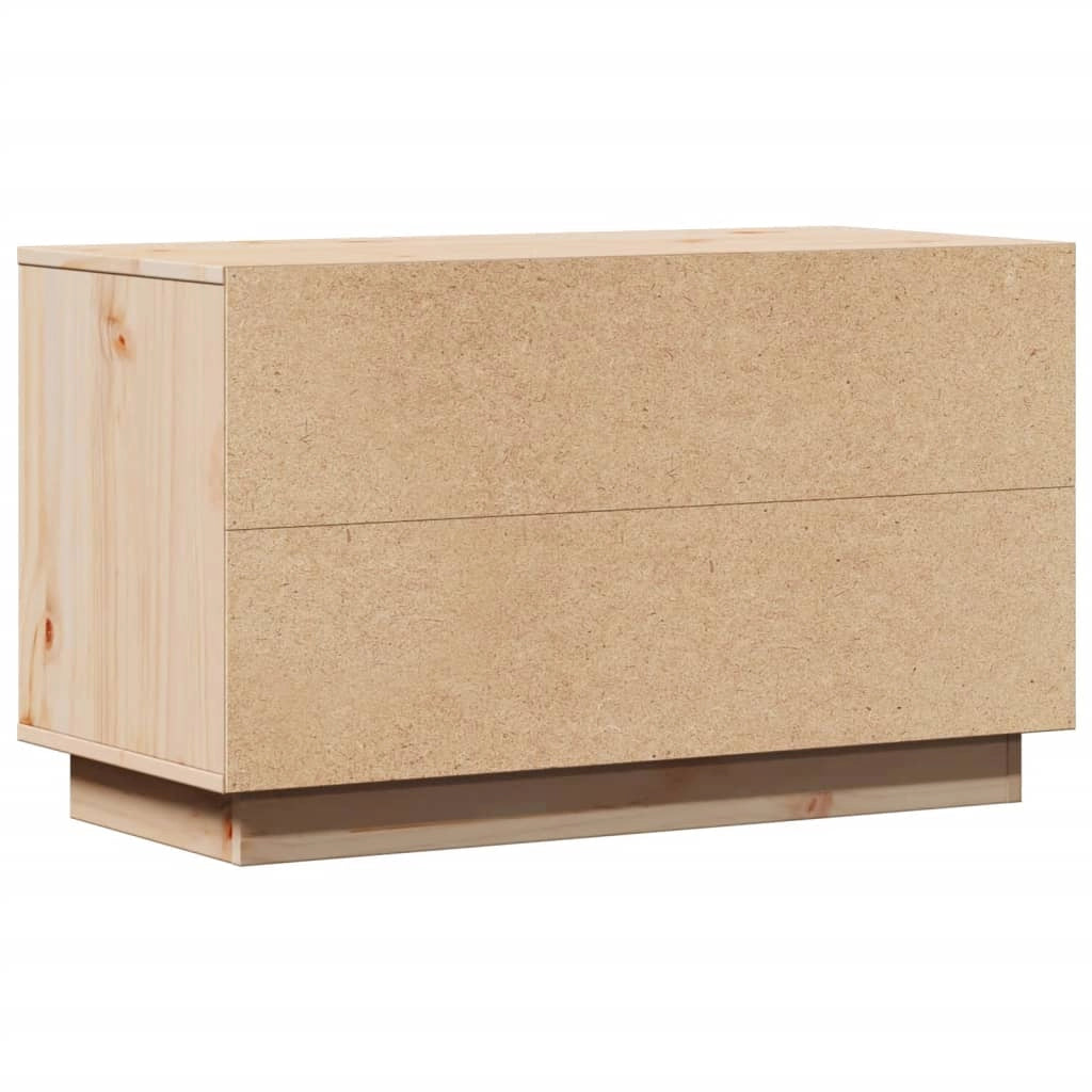 Mobile TV multimediale scaffale TV credenza mobile TV sala da pranzo soggiorno camera da letto 74 x 35 x 44 cm legno massello di pino marrone 02_0026206