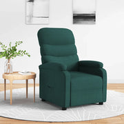 Divano Sedia-Poltrona Reclinabile in Tessuto Verde Scuro 490608