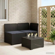 Divano da Giardino a 2 Posti con Cuscini Aspetto Rattan 2 posto 8011927
