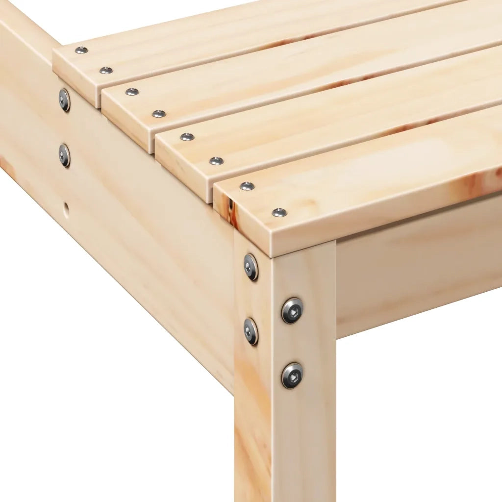 Tavolino da Giardino | Tavolo da Picnic 110x134x75 cm in Legno Massello di Pino