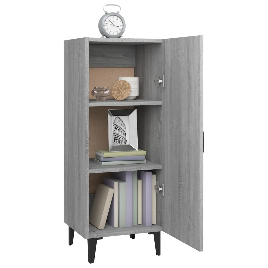 Credenza Grigio Sonoma 34,5x34x90 cm in Legno Multistrato 817406