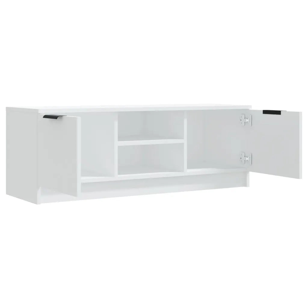 Mobile Porta TV Bianco 102x35x36,5 cm in Legno Multistrato 811511