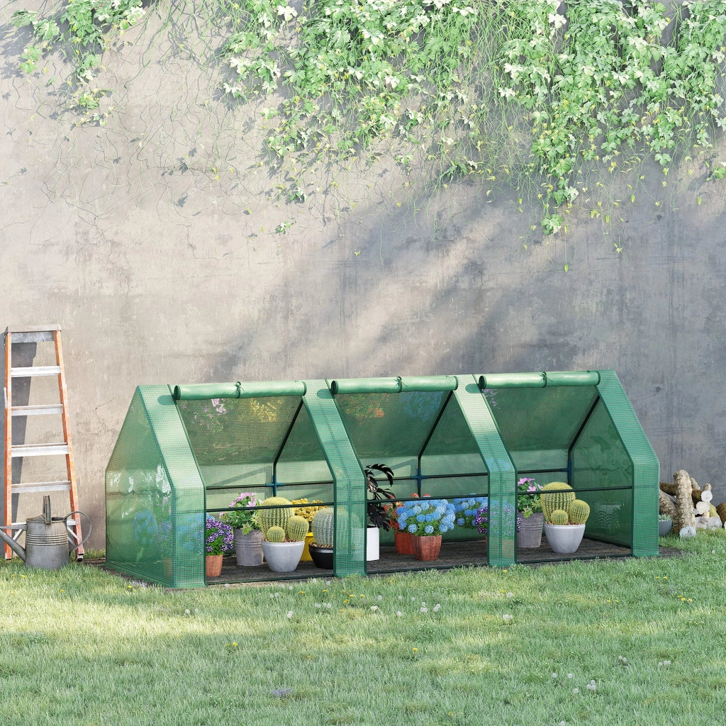 SERRA PER PIANTE 270x90x90 cm Verde in acciaio