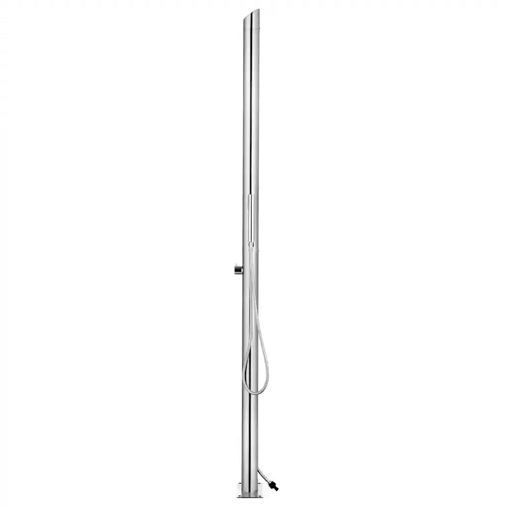 Doccia da Giardino con Base Marrone 225 cm in Acciaio Inox cod mxl 50016