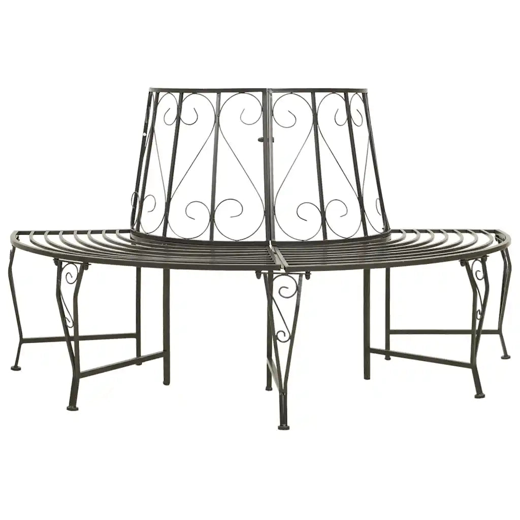 Panchina Semicircolare per Albero 160 cm in Acciaio 313034
