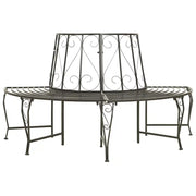 Panchina Semicircolare per Albero 160 cm in Acciaio 313034