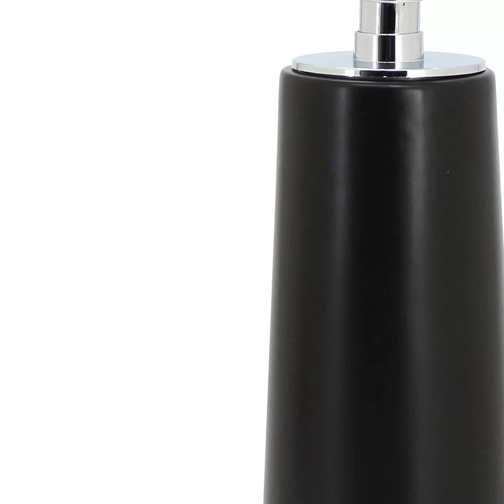 Dispenser in ceramica nera - serie Graceful