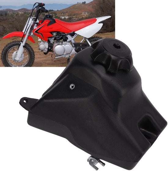 Tank di rimpiazzo per motocross - Compatibile con XR50/CRF50 - Nero - Materiale ABS - Motocicletta da cross - Resistente e duraturo - Tanica di benzina
