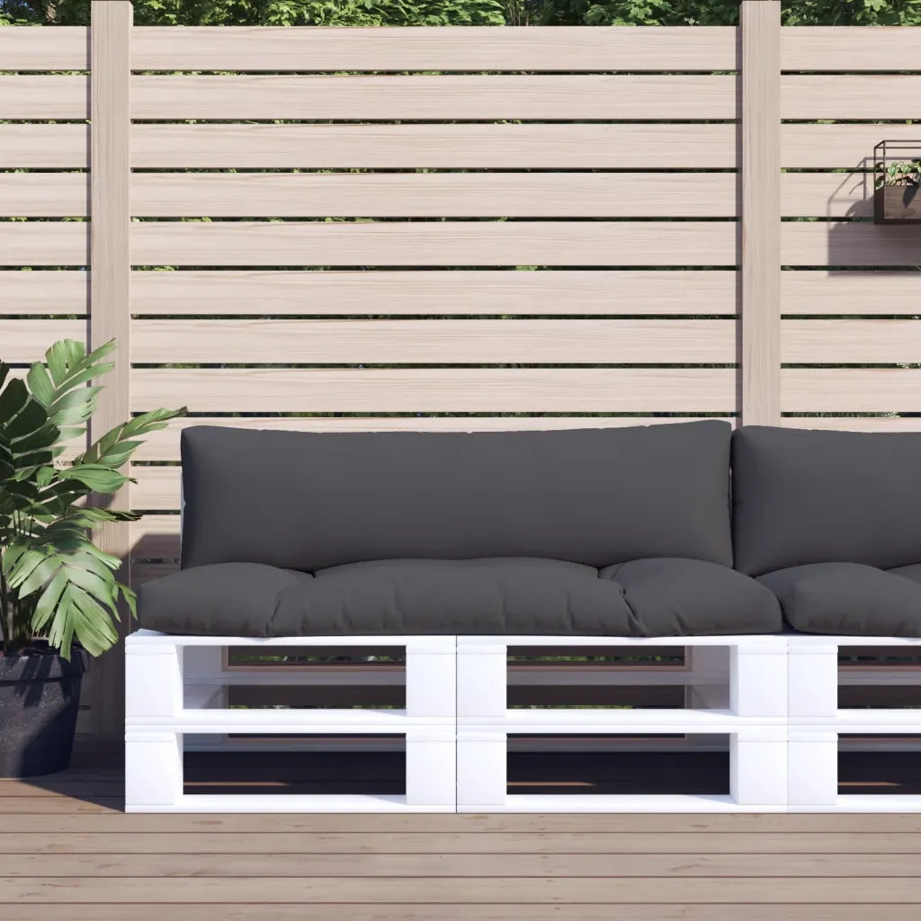 vidaXL Cuscini per Pallet 2 pz Antracite in Tessuto