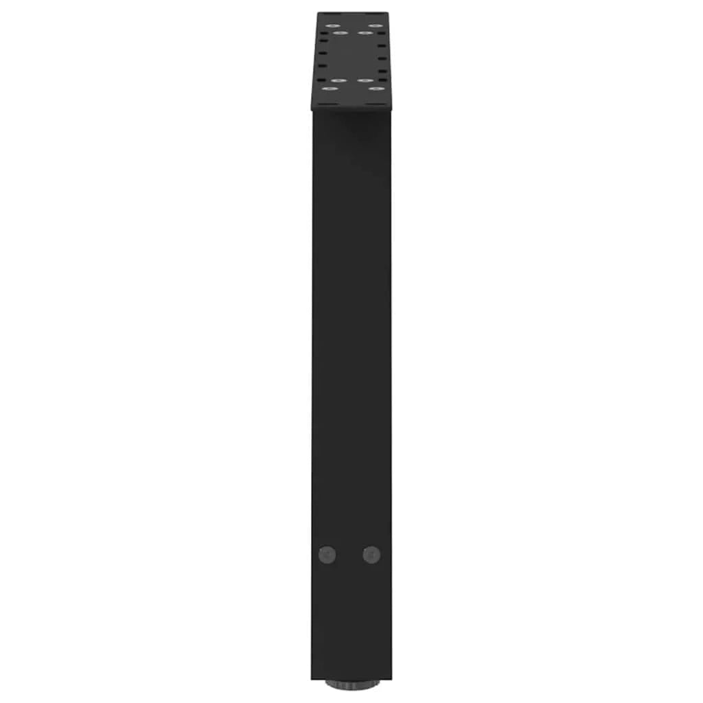 Set di 2 gambe regolabili per tavolino da caffè a forma di A 70 x 42-43 cm design moderno acciaio nero 02_0057119