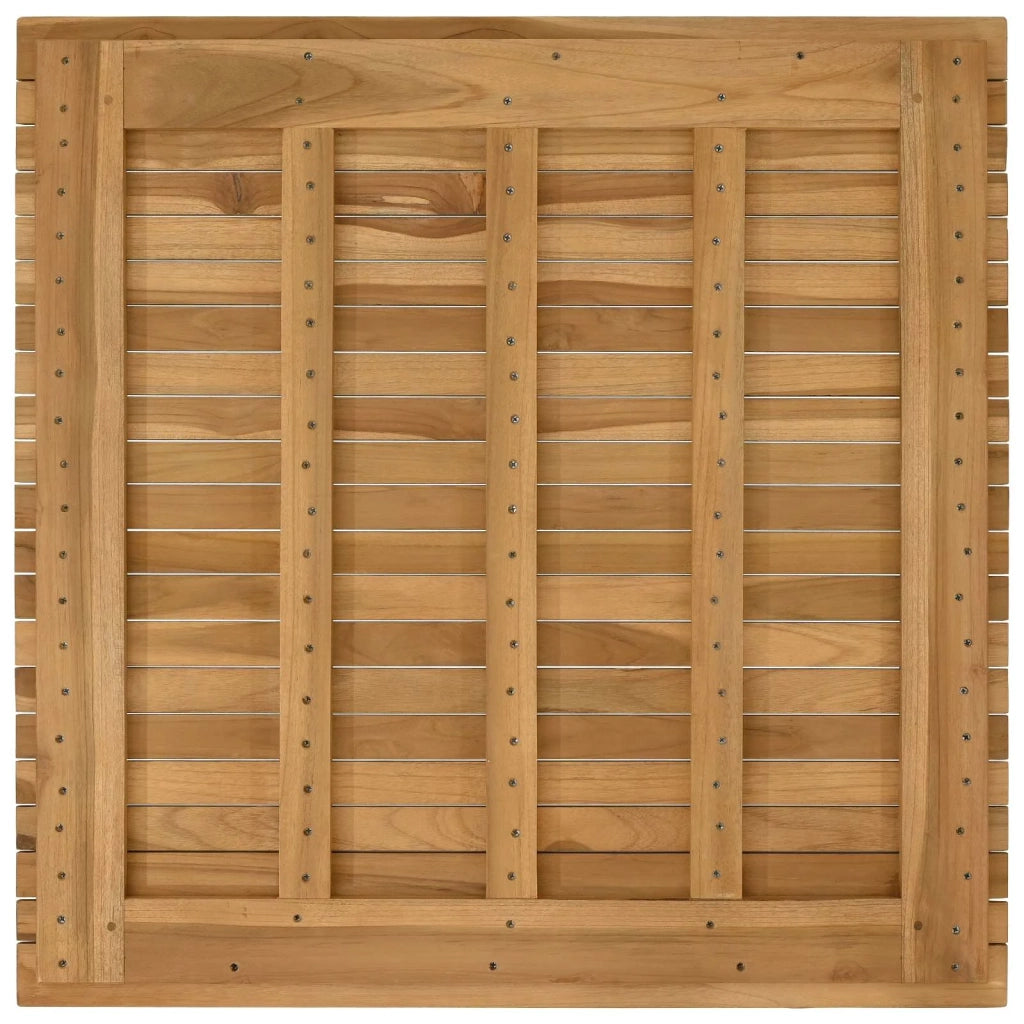 Piano del tavolo 80 x 80 x 3,5 cm Quadrato Legno di teak solido 42033147