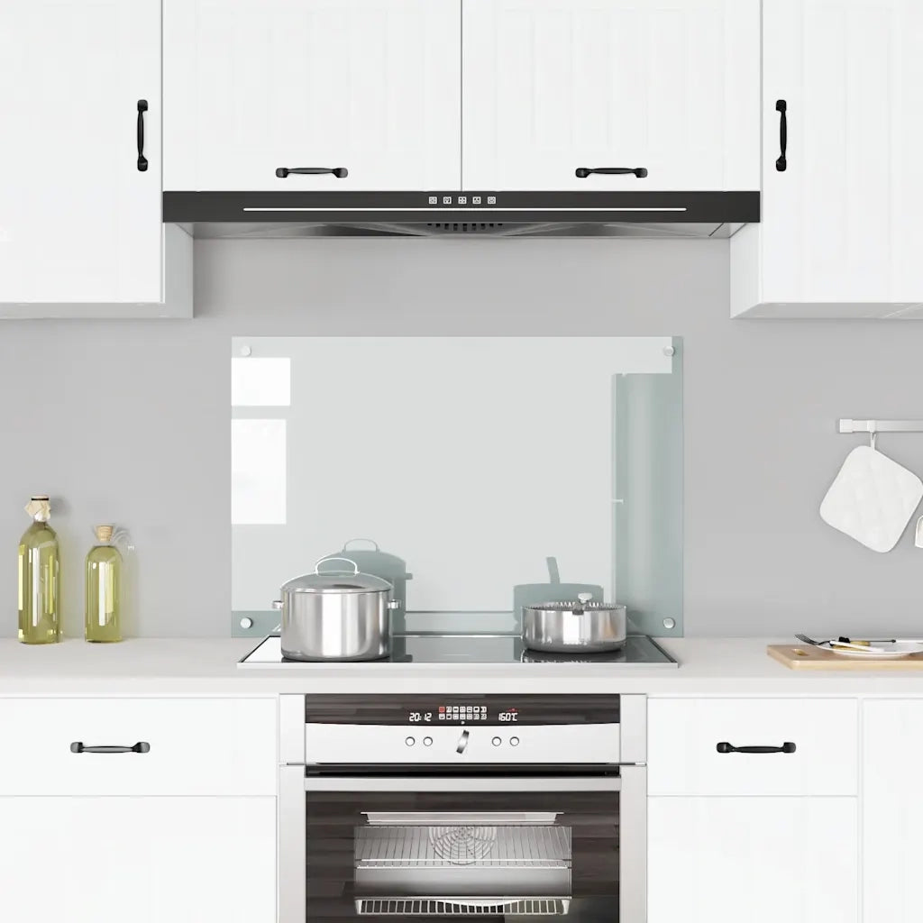 Paraschizzi per Cucina Trasparente 90x60 cm in Vetro Temperato CFW6387441