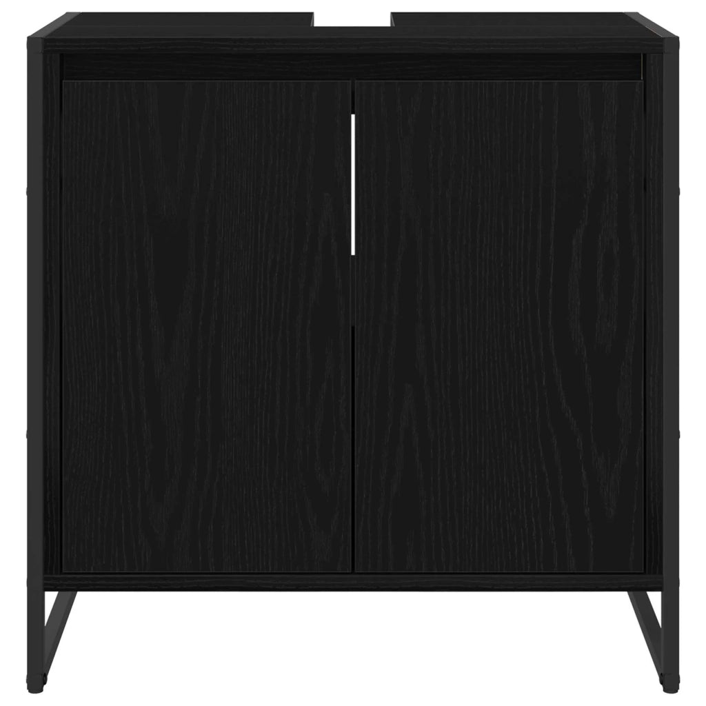 Mobile da Bagno Rovere Nero 60 x 30 x 60 cm Legno multistrato