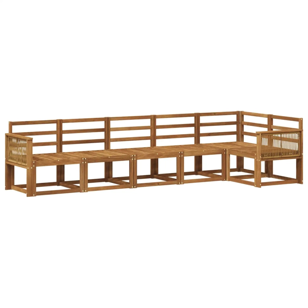 Set di divani da esterno 6 pcs Naturale 3385255