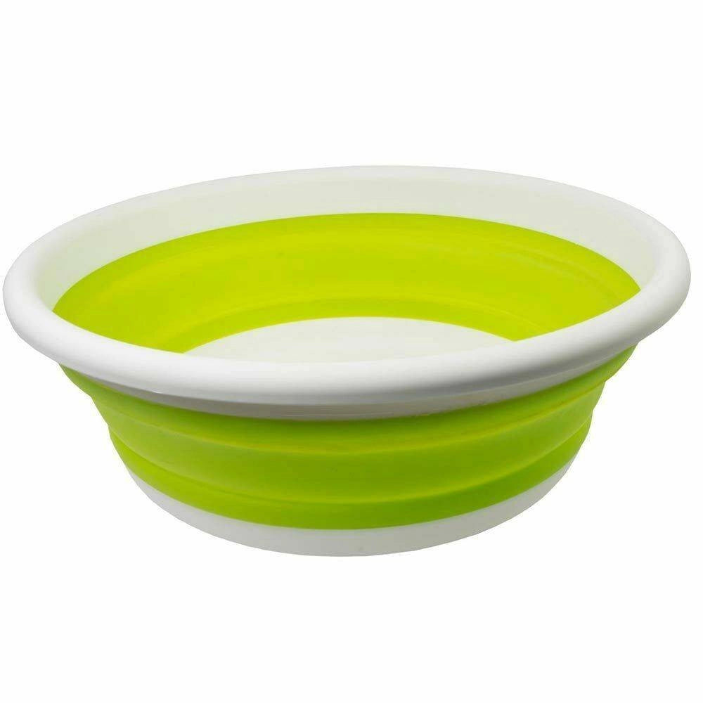 Trade Shop - Bacinella Secchio Pieghevole Salvaspazio 38cm Rotondo Casa Giardino In Plastica -