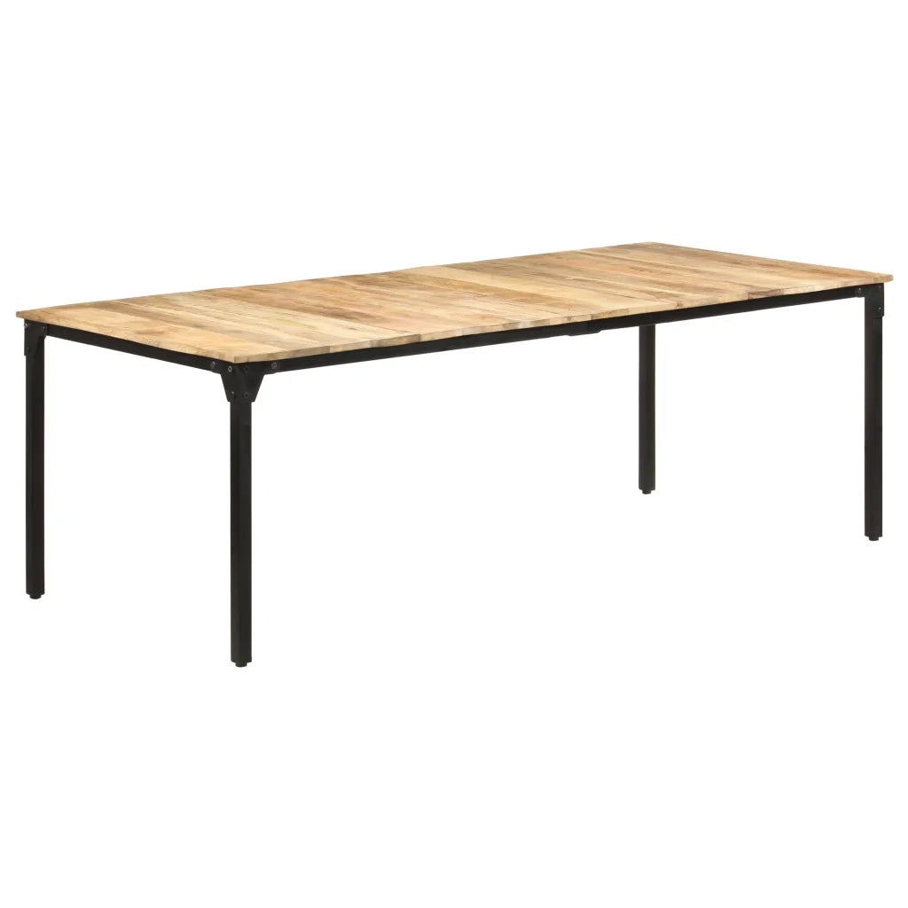 Tavolo da Pranzo 220x100x76 cm in Legno di Mango Grezzo 321977
