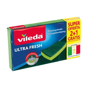 SPUGNA ABRASIVA ULTRA FRESH PZ 2+1- 1,0 confezione