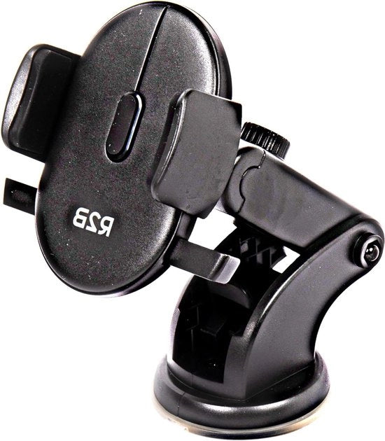 Otturatore per Telefono per Auto – Cruscotto e Finestra – Rotazione 360° e Braccio Estensibile – Otre Smartphone Universale con Cappuccio di Viti – Nero