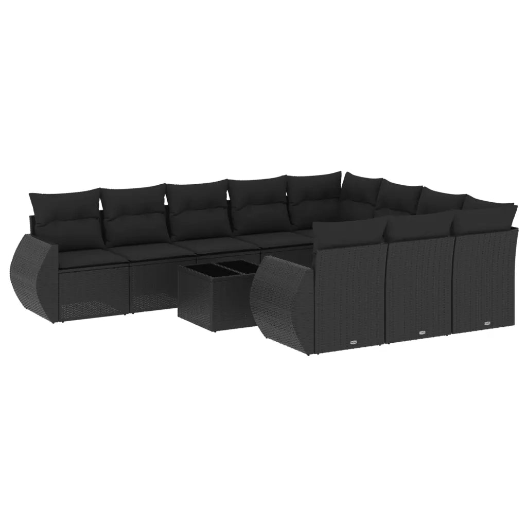 Set Divani da Giardino 11 pz con Cuscini in Polyrattan Nerocod mxl 116687