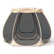Tenda a zanzariera pop-up 310 x 270 x 210 cm per 4-6 persone facile da montare stile campeggio poliestere beige 20_0014342