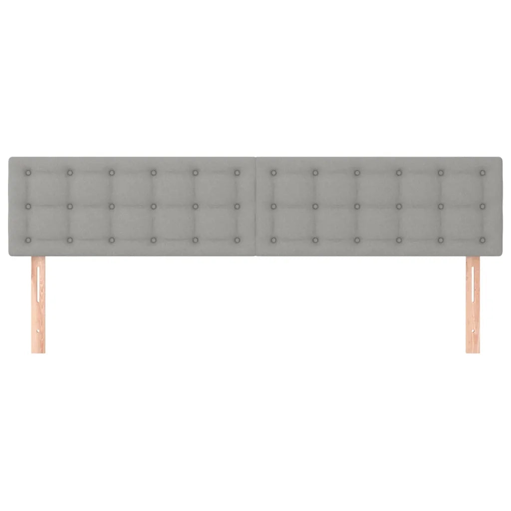 Testiera Grigio Chiaro 180x5x78/88 cm in Tessuto 346496