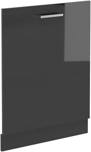 Pannello frontale della lavastoviglie R-Line, Antracite lucido, 60 cm senza piano di lavoro, per la libera combinazione all'interno di sistemi cucina modulari