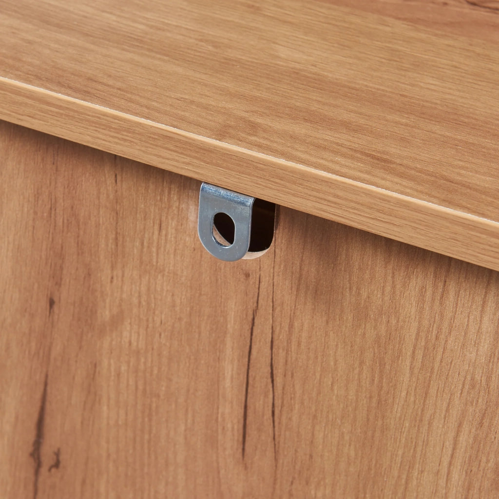 Comodino comodino cassettiera mobile contenitore 55 x 43 x 40 cm effetto rovere 03_0011031