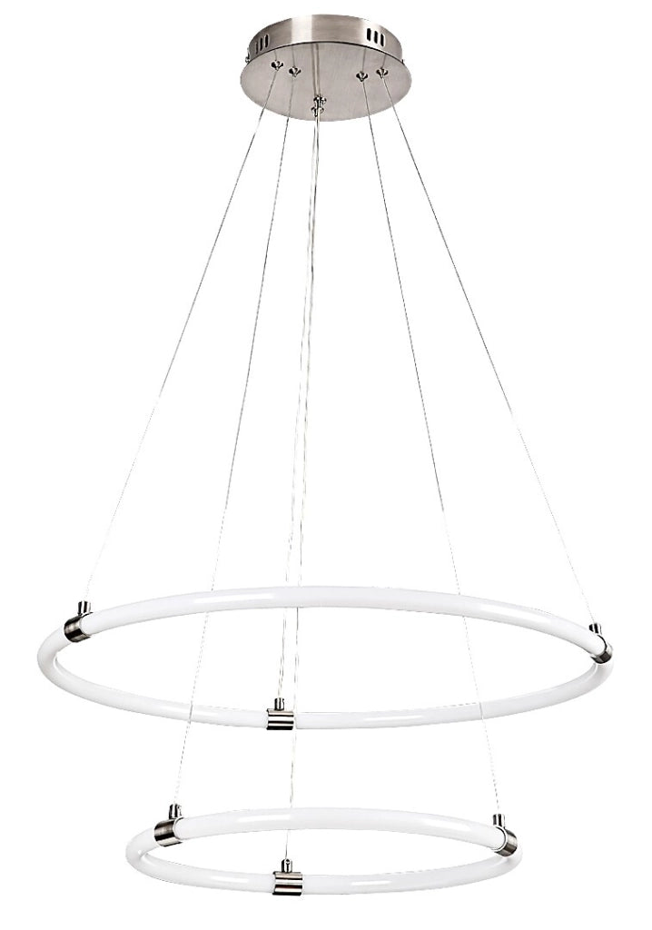 Lampadario LED telecomando dimmerabile 55W cromo Irelia Rabalux