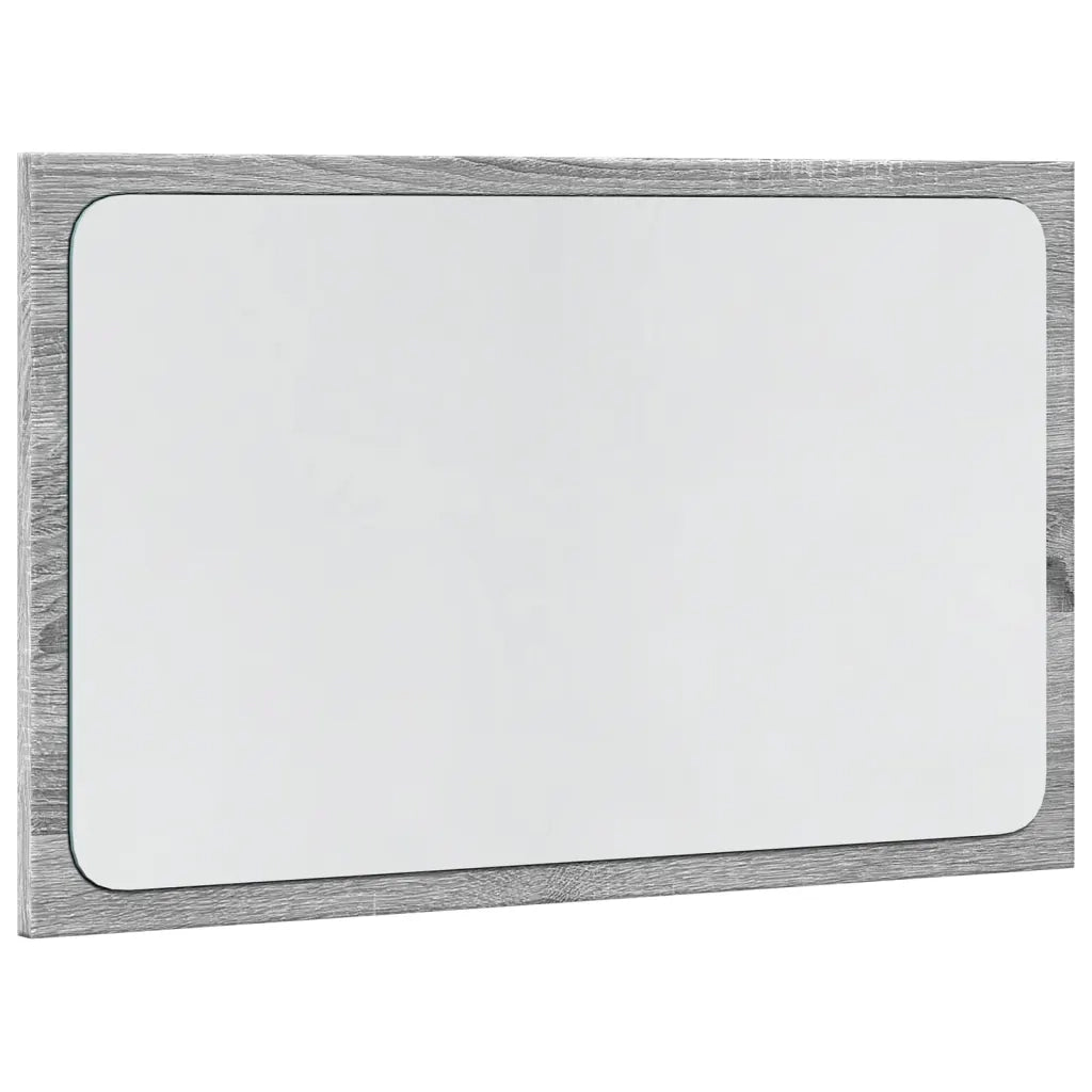 Specchio da Bagno con LED Grigio Sonoma 60x8,5x38 cm Truciolato 834928